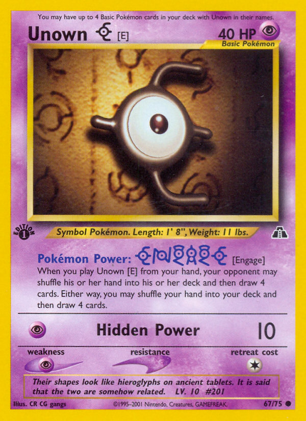 Unown [E] [NEO2 - 67]