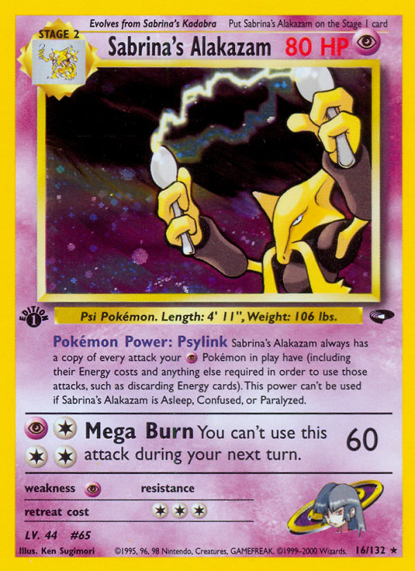 Sabrina's Alakazam [GYM2^UNL - 16]