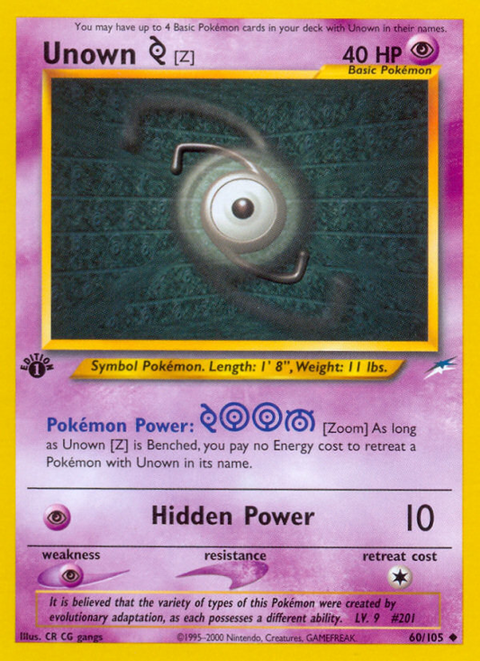 Unown [Z] [NEO4 - 60]