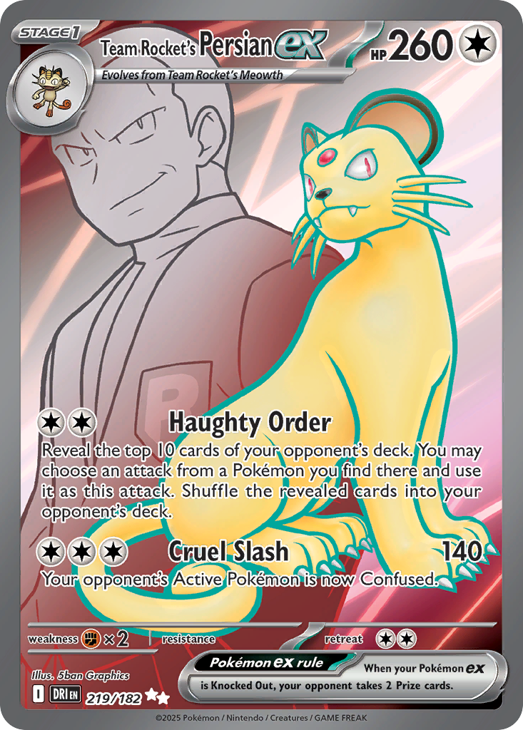 Team Rocket's Persian ex [SV10 - 219]