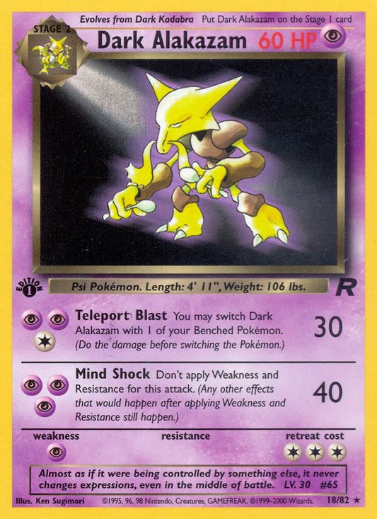 Dark Alakazam [BASE5^UNL - 18]