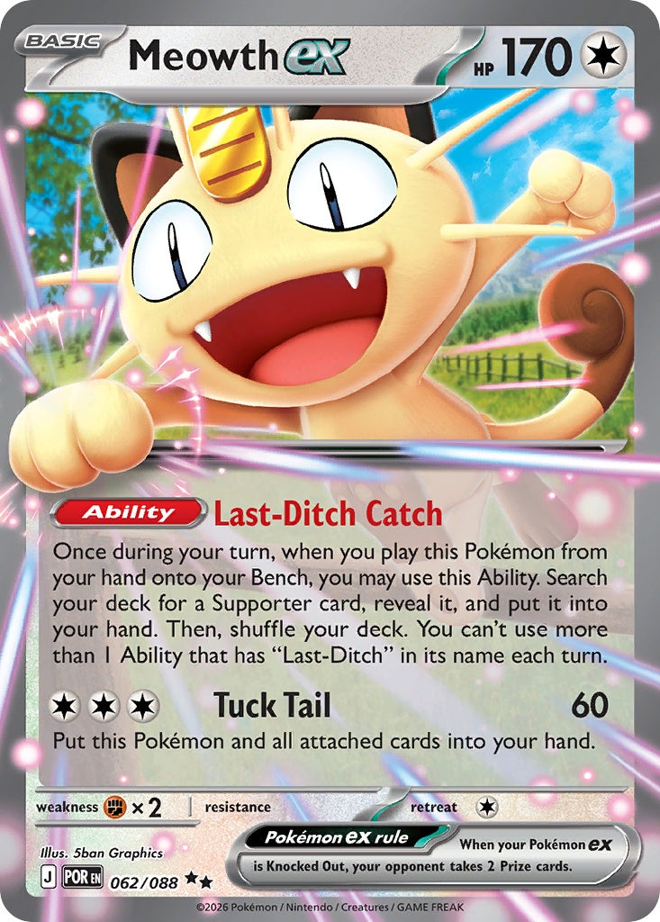 Meowth ex [ME3 - 62]