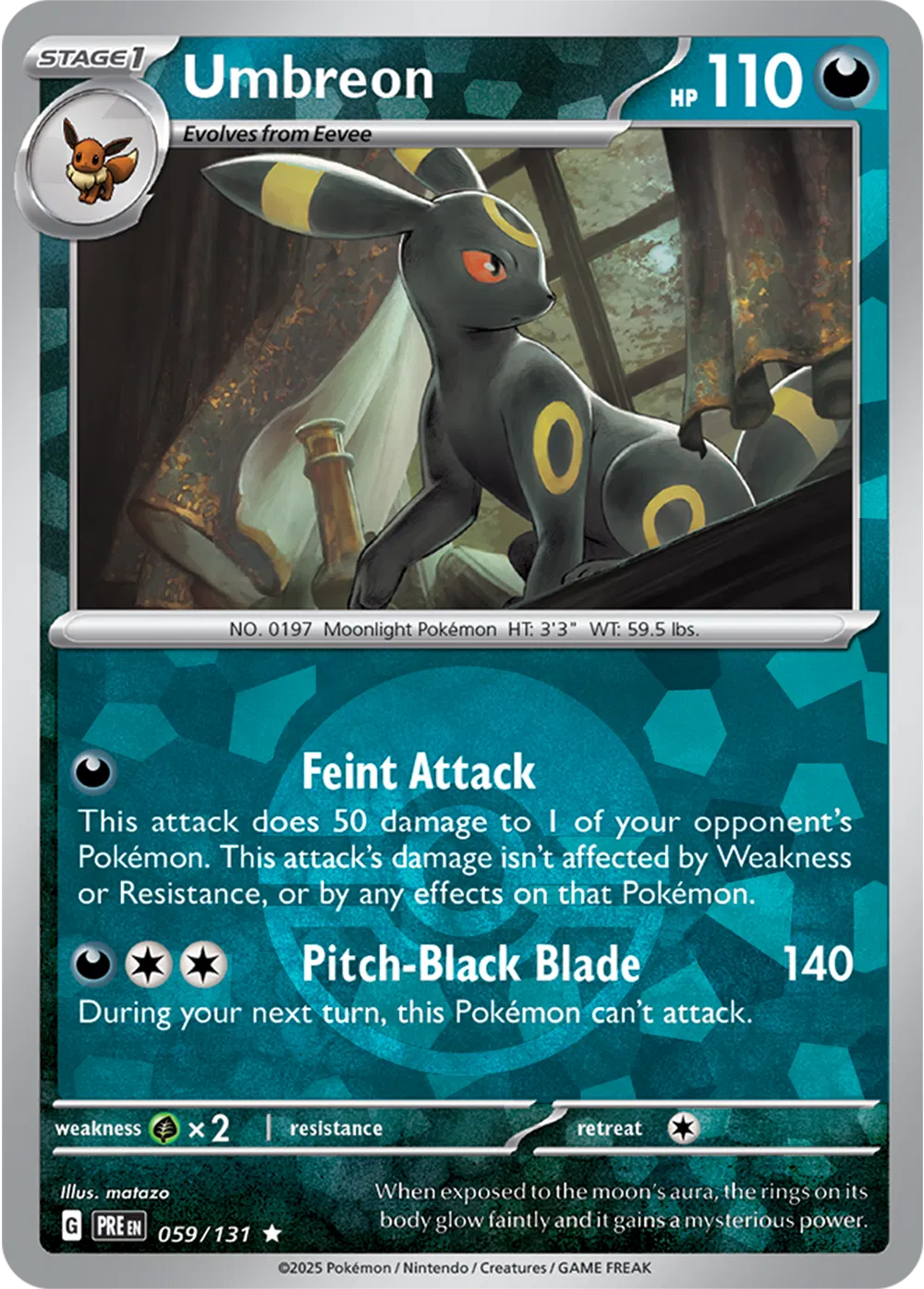 Umbreon PRE 059/131 Pokéball Foil