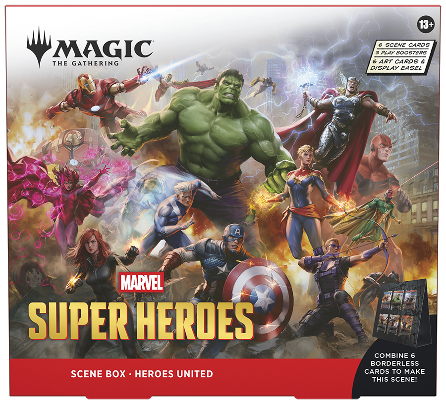 PRE ORDER- MTG MARVEL SUPER HEROES SCENE BOX