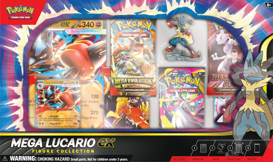 POKEMON MEGA LUCARIO EX FIGURE COLLECTION BOX