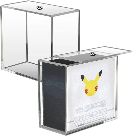 ACRYLIC PROTECTOR POKEMON ETB WITH SLIDING LID ANTI-UV