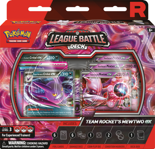 POKEMON LEAGUE BATTLE DECK TEAM ROCKETS MEWTWO EX