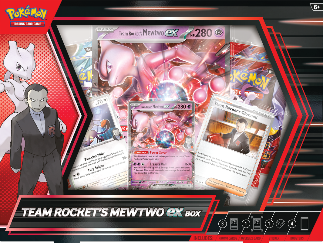 POKEMON TEAM ROCKET’S MEWTWO EX BOX