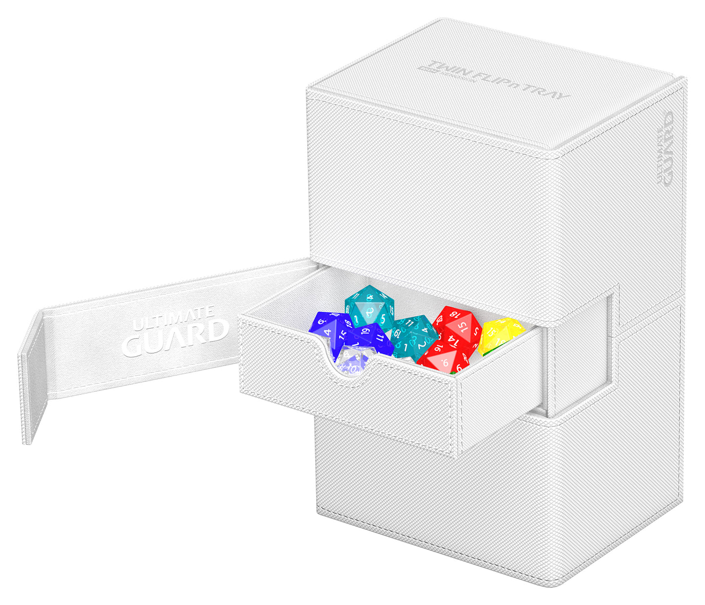 UG TWIN FLIP N TRAY DECK CASE MONOCOLOR WHITE 160+