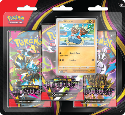 PRE ORDER- POKEMON ME05 PITCH BLACK 3PK BLISTER