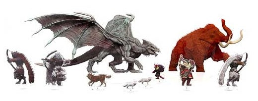 DND IDOLS 2D MINIS YOUNG ADULT WHITE DRAGON