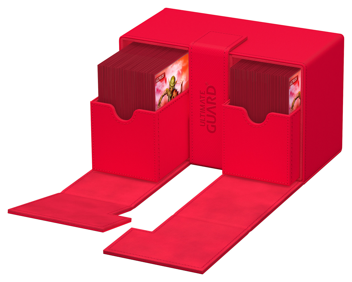 UG TWIN FLIP N TRAY DECK CASE MONOCOLOR RED