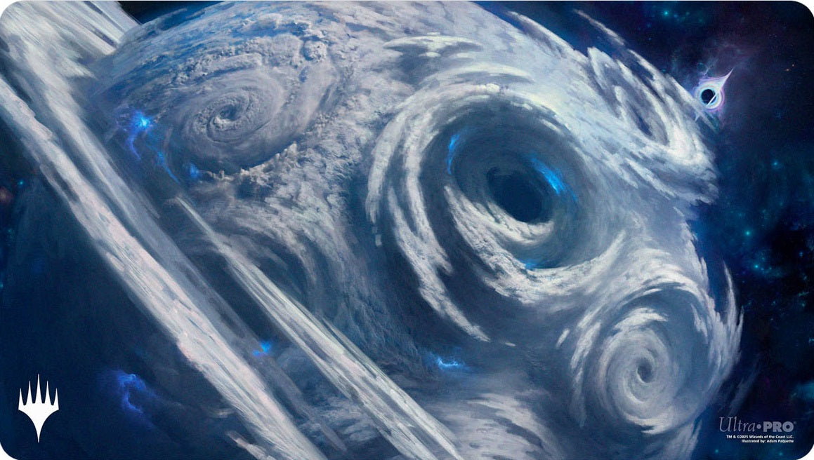 UP PLAYMAT MTG EDGE OF ETERNITIES MYTHIC LAND BLUE