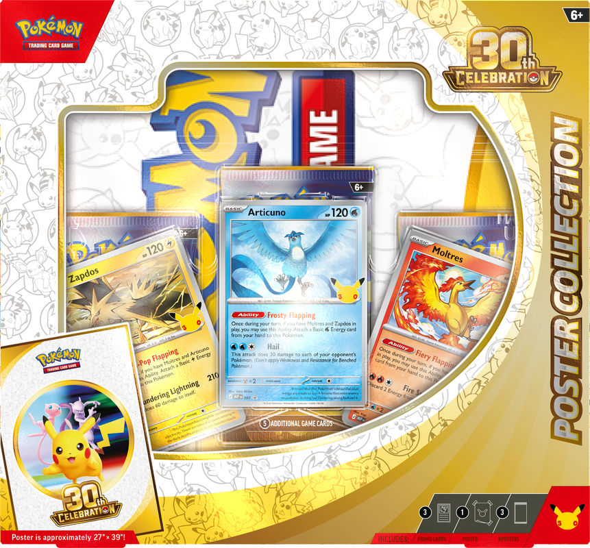 PRE ORDER- POKEMON 30TH CELEBRATION POSTER COLLECTION
