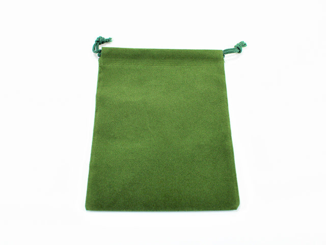 SUEDECLOTH DICE BAG - SMALL GREEN