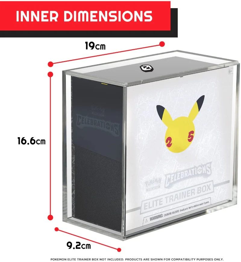 ACRYLIC PROTECTOR POKEMON ETB WITH SLIDING LID ANTI-UV