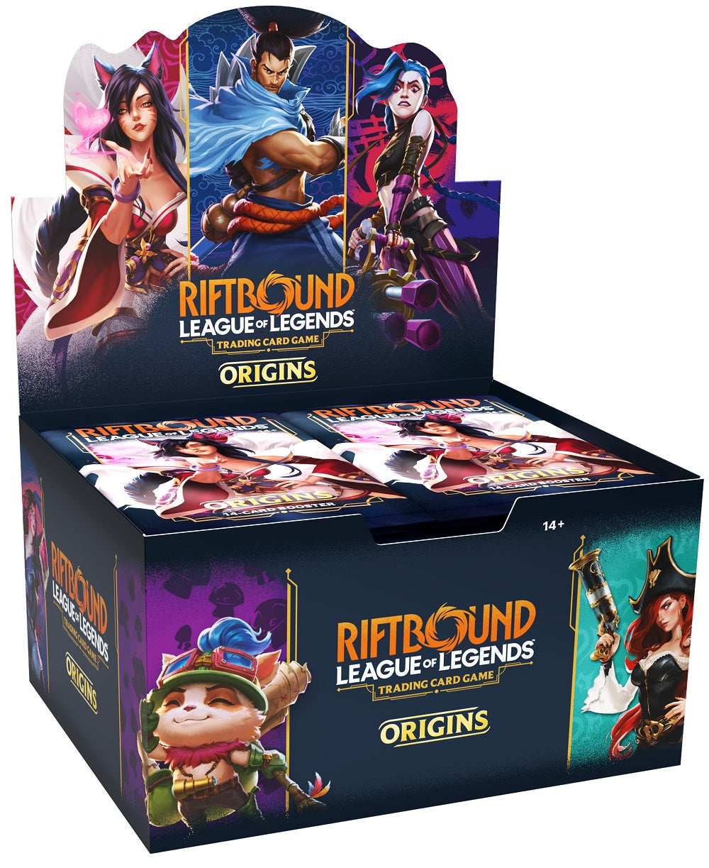 RIFTBOUND LEAGUE OF LEGENDS TCG ORIGINS BOOSTER PACKS
