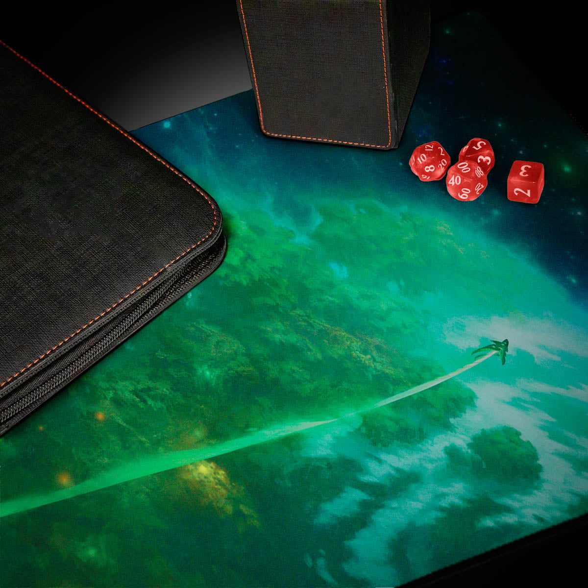 UP PLAYMAT MTG EDGE OF ETERNITIES MYTHIC LAND GREEN