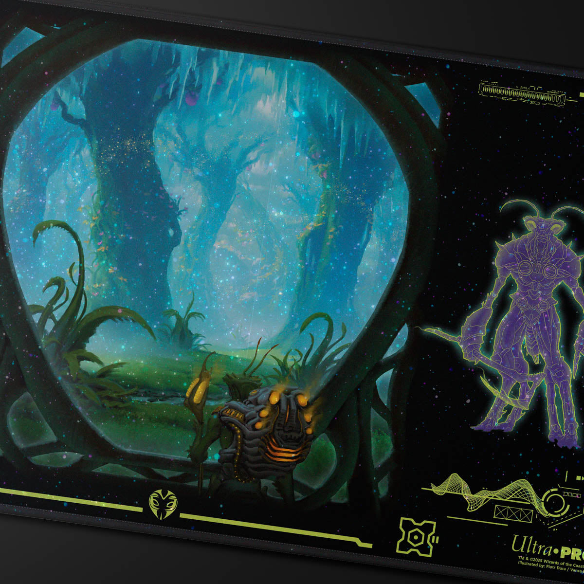UP PLAYMAT MTG EDGE OF ETERNITIES GREEN HOLOFOIL