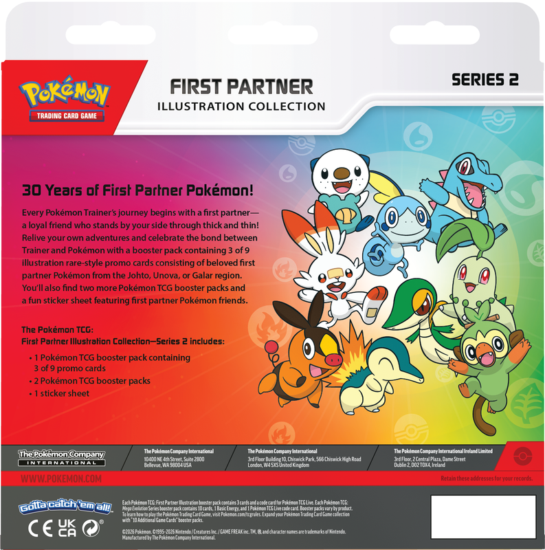 POKEMON FIRST PARTNER ILLUSTRATION COLLECTION SERIES 2